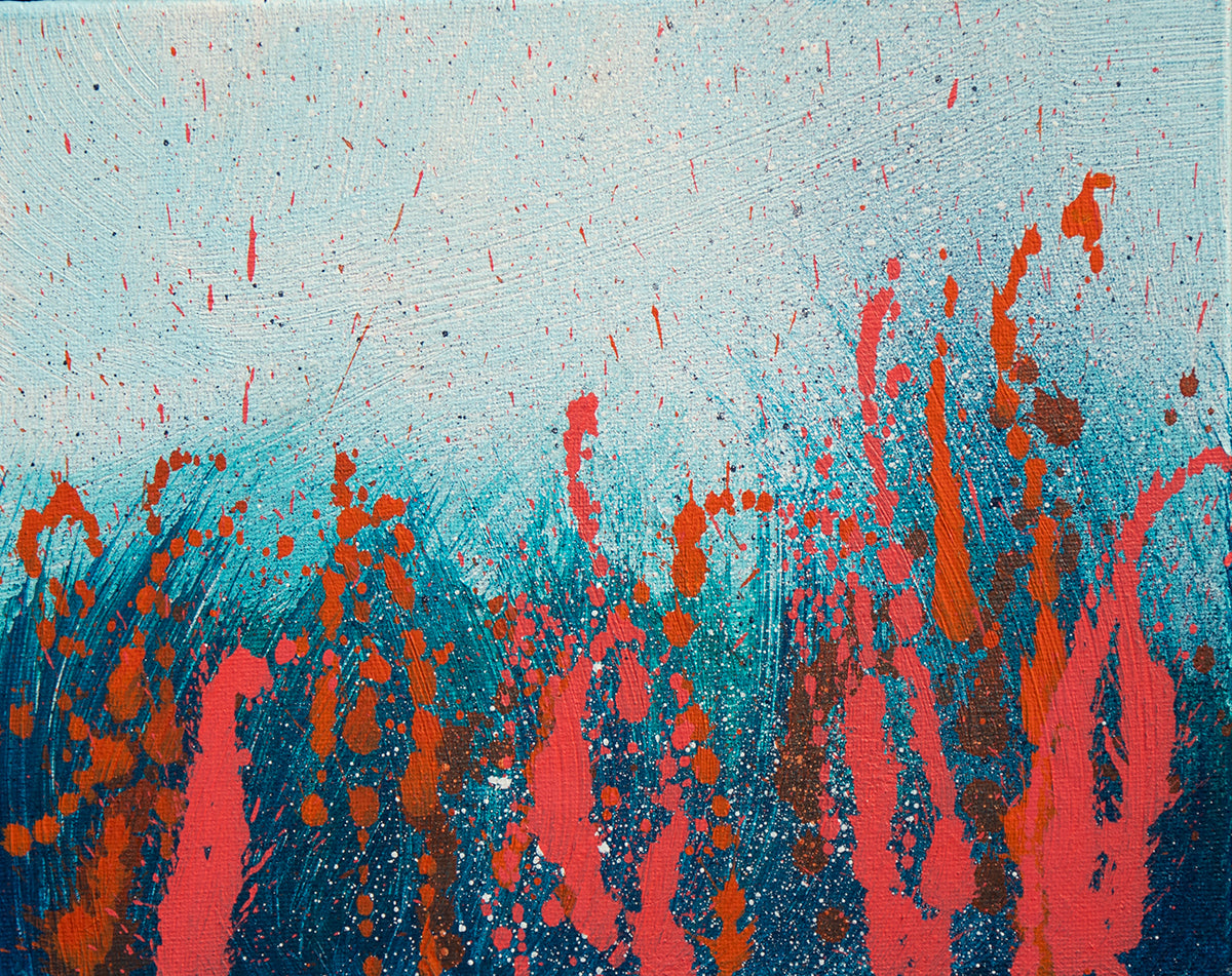 Sea Spray XXII – Mixed Media Ocean Painting on Canvas