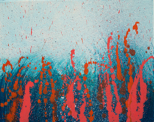 Sea Spray XXII – Mixed Media Ocean Painting on Canvas